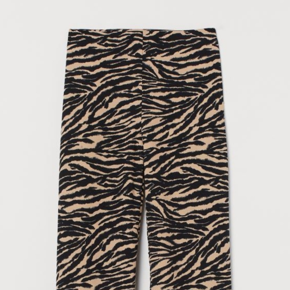 H&M Wide Leg Tiger Striped Pants